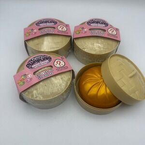 Mystery Dumpling Surprise Toy Kids OS Gold Tan 4pc Lot Blind Box‎ Steamer